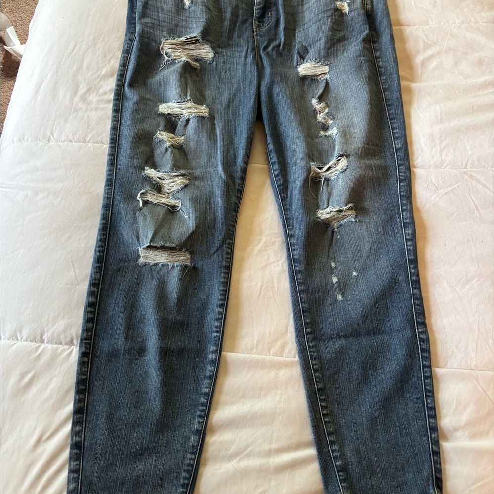 Torrid Distressed Blue Jeans